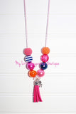 Rose Tassel Necklace