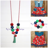 Schoolyard Fun Tassel Necklace