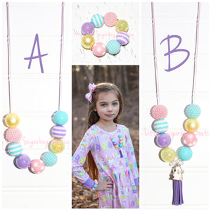 Somebunny Loves You Cord OR Tassel Necklace
