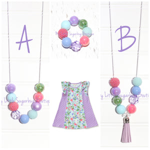 Spring Flowers Cord or Tassel Necklace