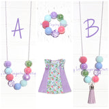 Spring Flowers Cord or Tassel Necklace