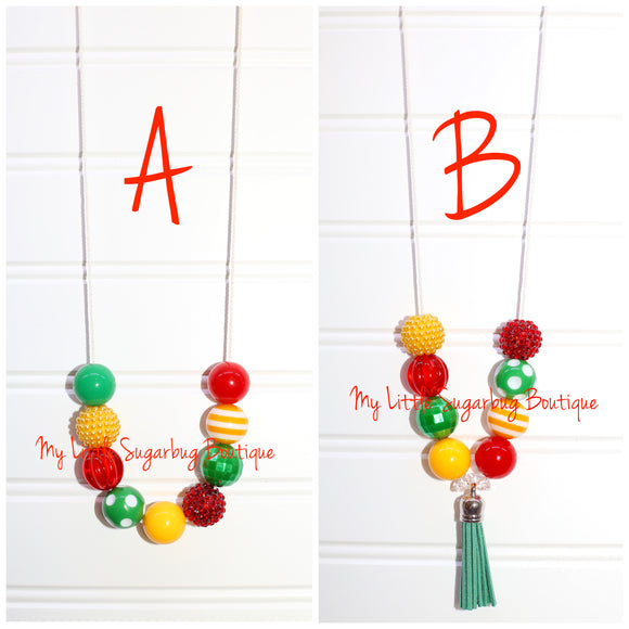 Taco Cord or Tassel Necklace