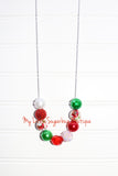 Tie Dyed Holiday-White Cord or Tassel Necklace