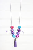 Tie Dyed Cord or Tassel Necklace