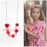 Valentine Roses Cord OR Tassel Necklace