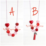 Valentine Roses Cord OR Tassel Necklace