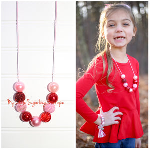 Valentine Sparkle Cord Necklace