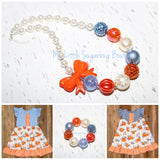 Vintage Pumpkins Chunky Necklace