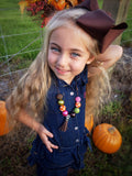 Pumpkin Spice Tassel Necklace