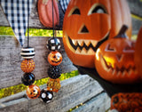 Funky Jack-O-Lantern Cord Necklace